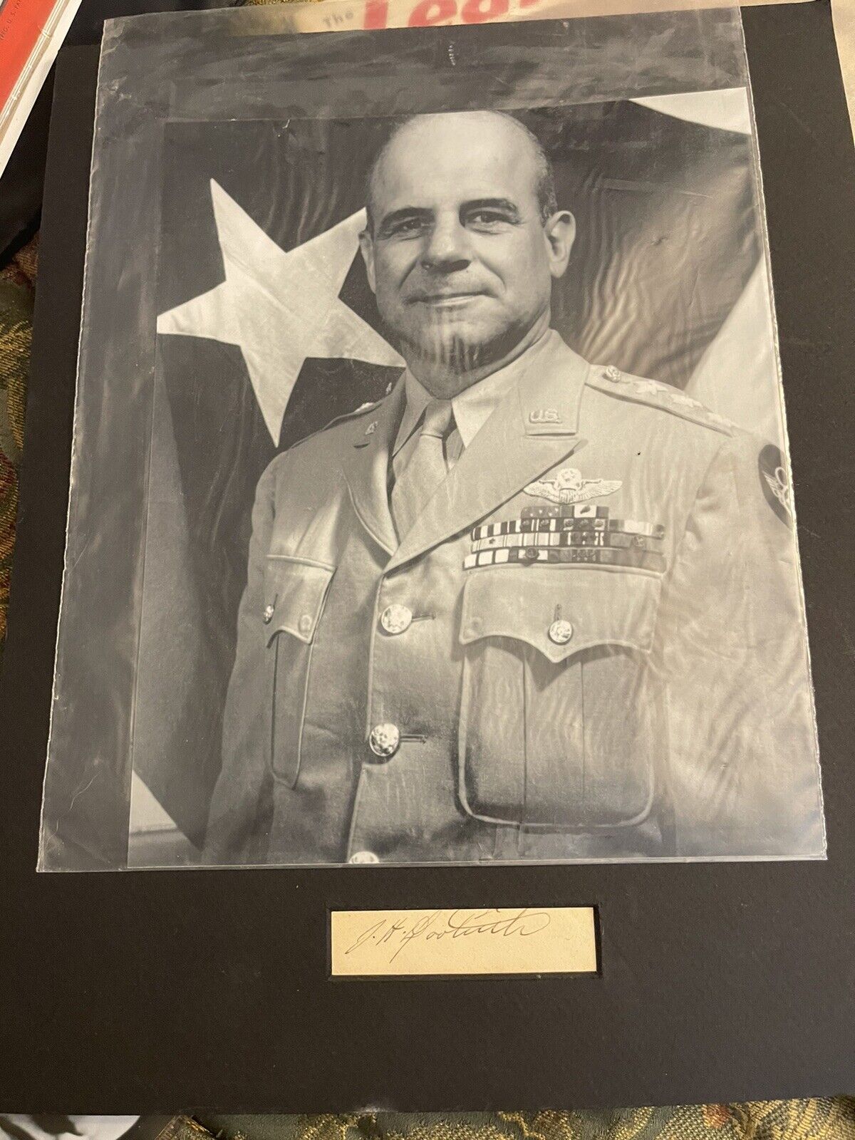 WWII Jimmy Doolittle Autograph With 8x10 Photo
