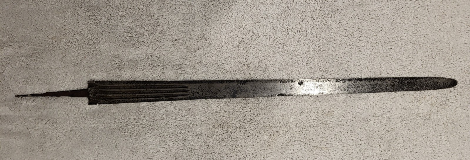 15th- 16th Century Medieval Knights Longsword Blade German Triple Fuller Slasher