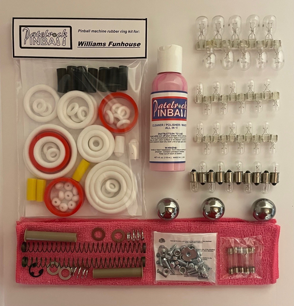 1990 Williams Funhouse Pinball Machine Maintenance Tune Up Kit FH