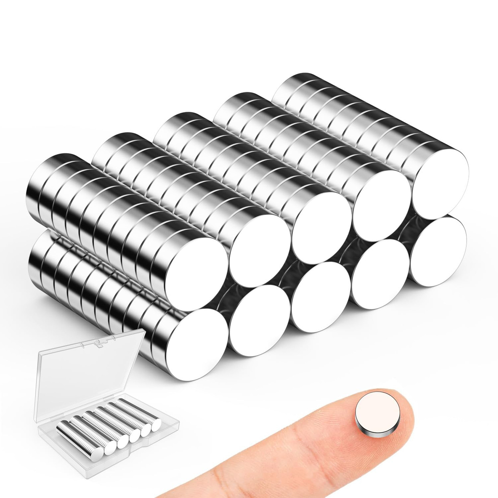 Small Neodymium Magnets 10x3 mm Round 100 Pack for Crafts and Projects Small Neodymium Magnets 10x3 mm Round 100 Pack for Crafts and Projects