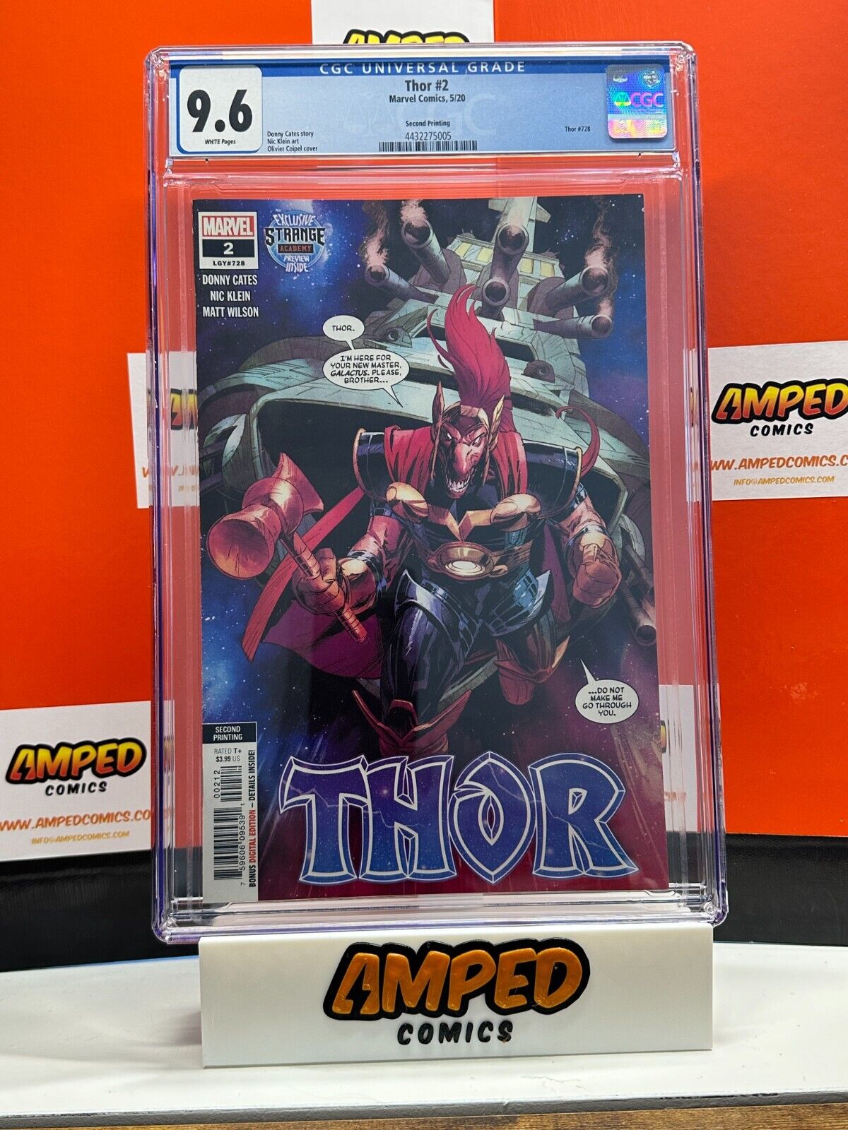 Thor #2 (2020) Second Printing Marvel Comics CGC 9.6