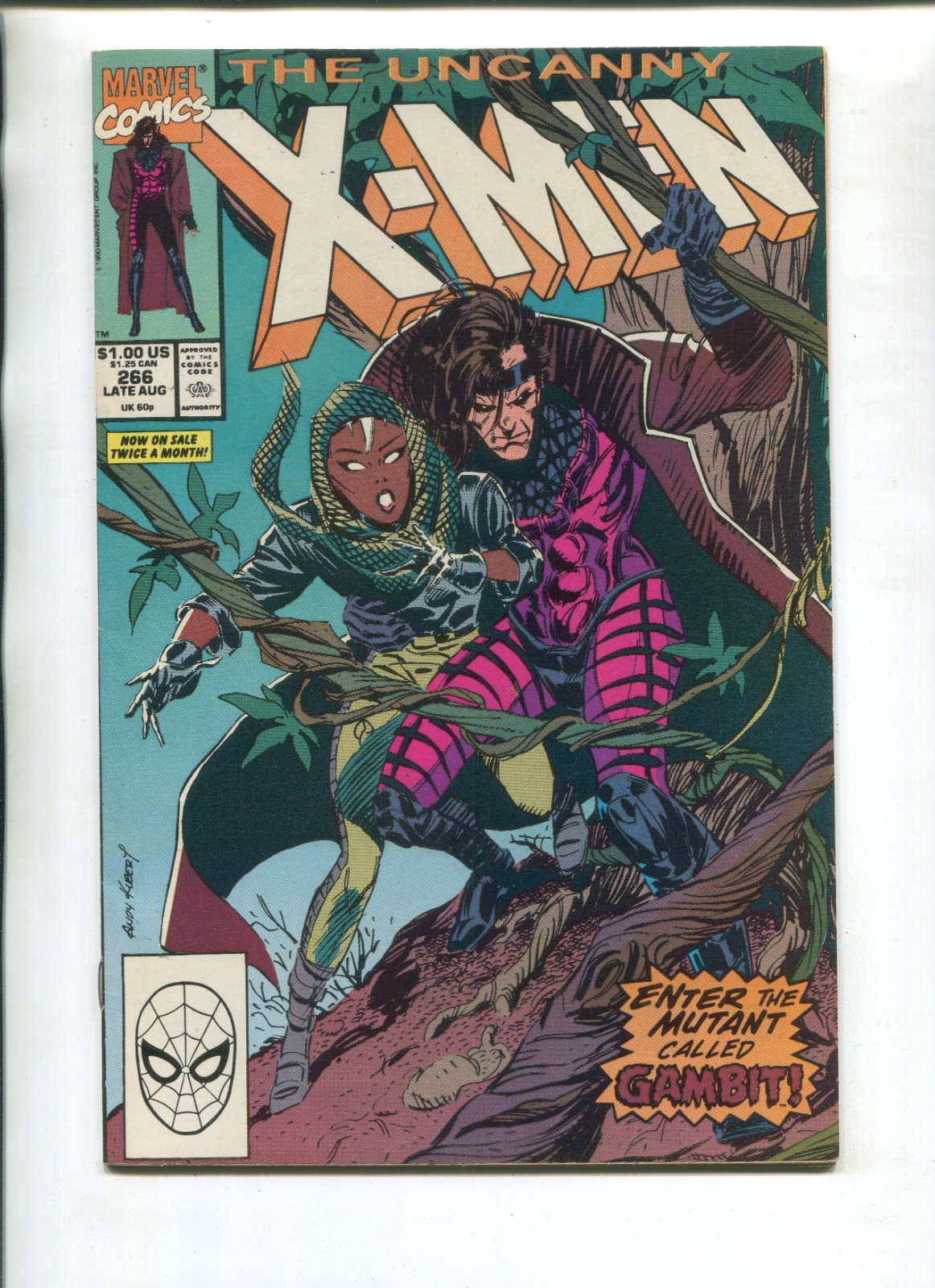 UNCANNY X-MEN #266 VF V1 MARVEL 1990 1ST FULL APPEARANCE OF GAMBIT X-MEN '97