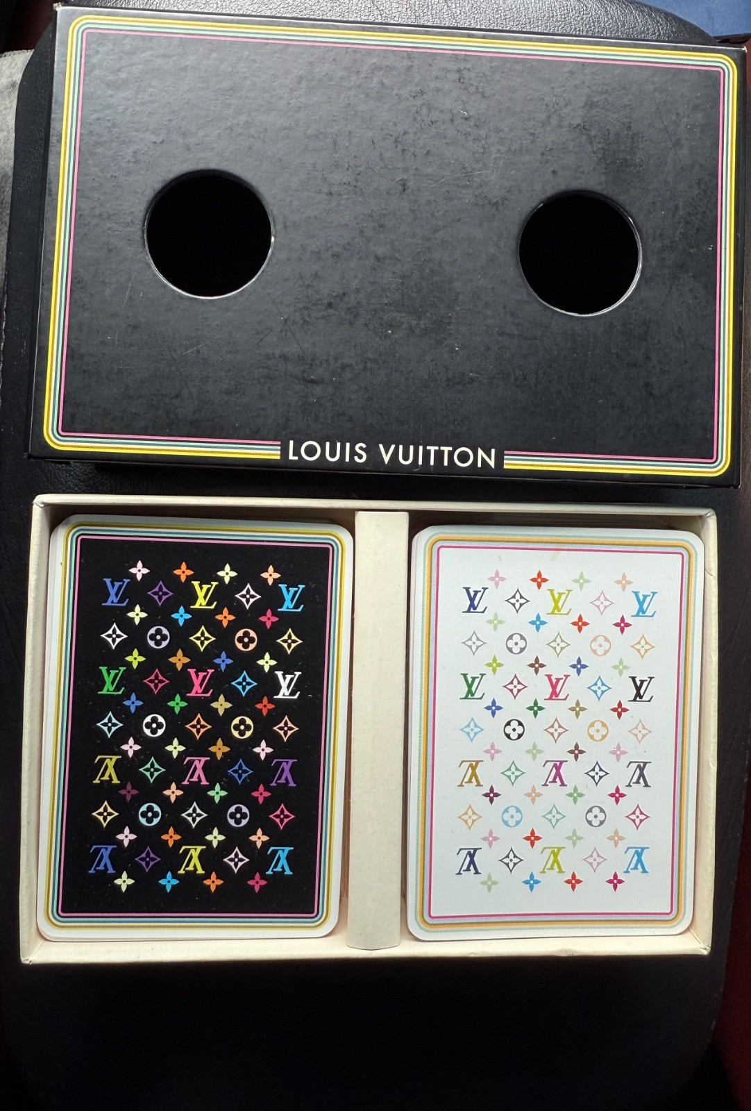 LOUIS VUITTON Vintage Monogram Playing Cards 2 Decks 