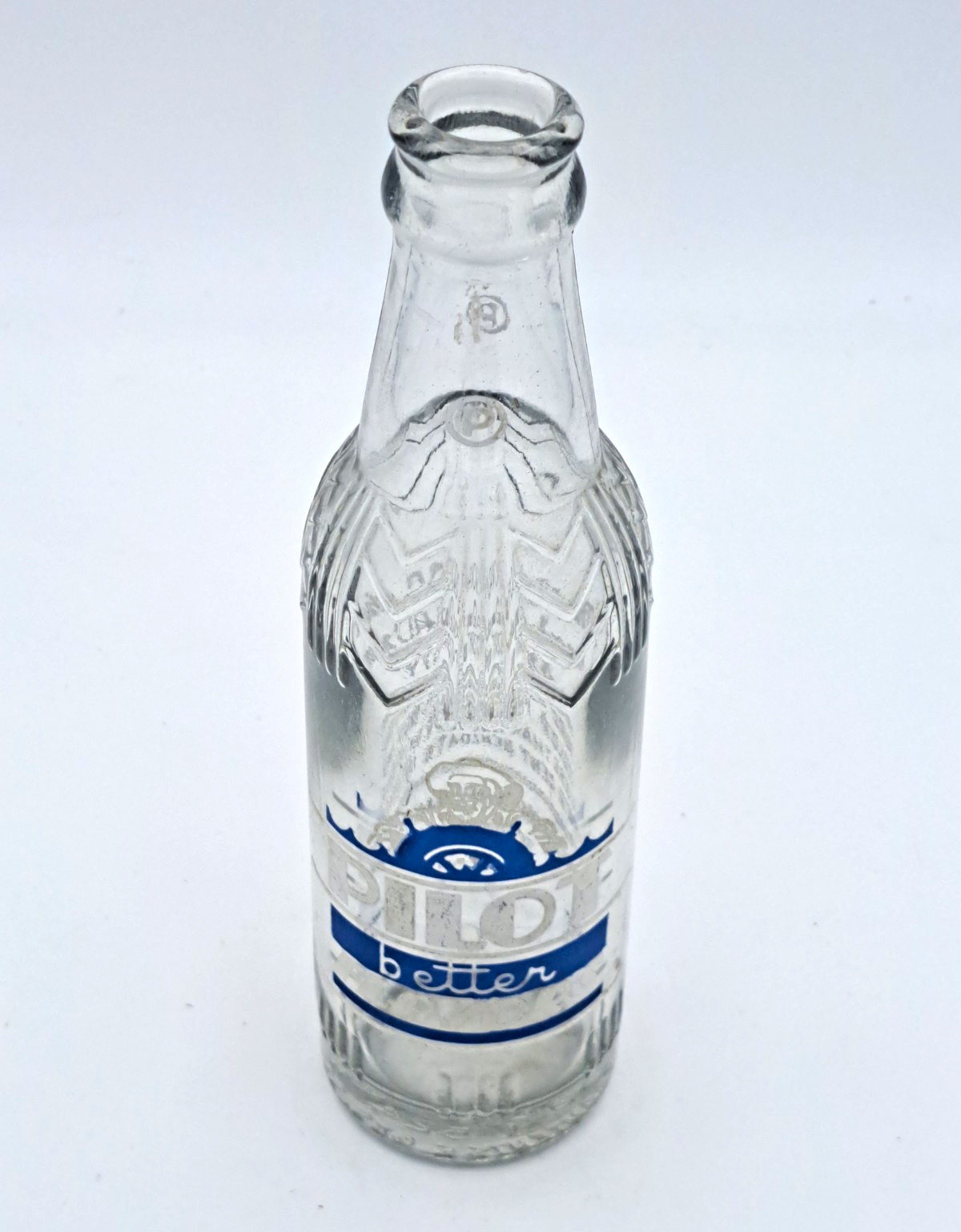 Vintage 1952 Pilot Better Flavors Soda Bottle Ship Wheel Littleton NC 10oz ACL Vintage 1952 Pilot Better Flavors Soda Bottle Ship Wheel Littleton NC 10oz ACL
