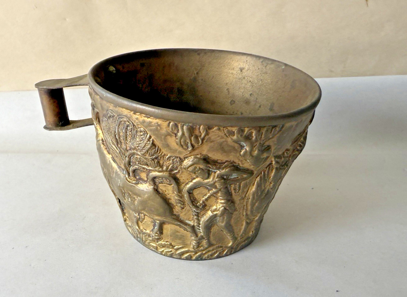 Antique Grand Tour Reproduction of Vapheio Cup from Greece
