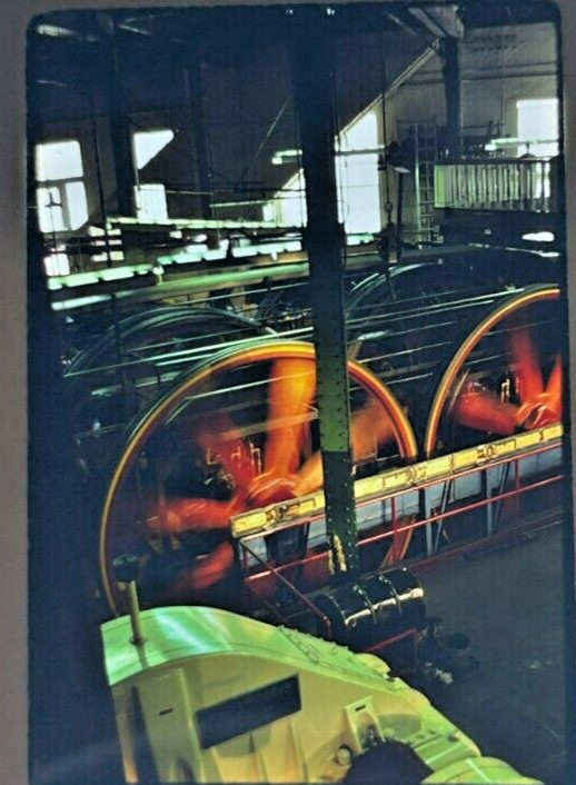 Vintage 35mm Slide - San Francisco Railway MUNI Interior Cable House c1977