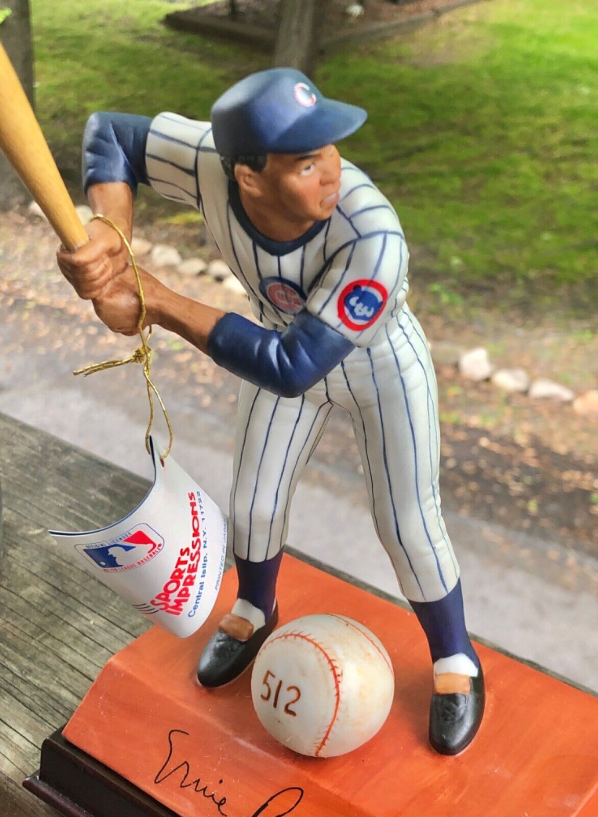 New Sports Impressions  Cubs Ernie Banks 500 Home Run Club Figurine