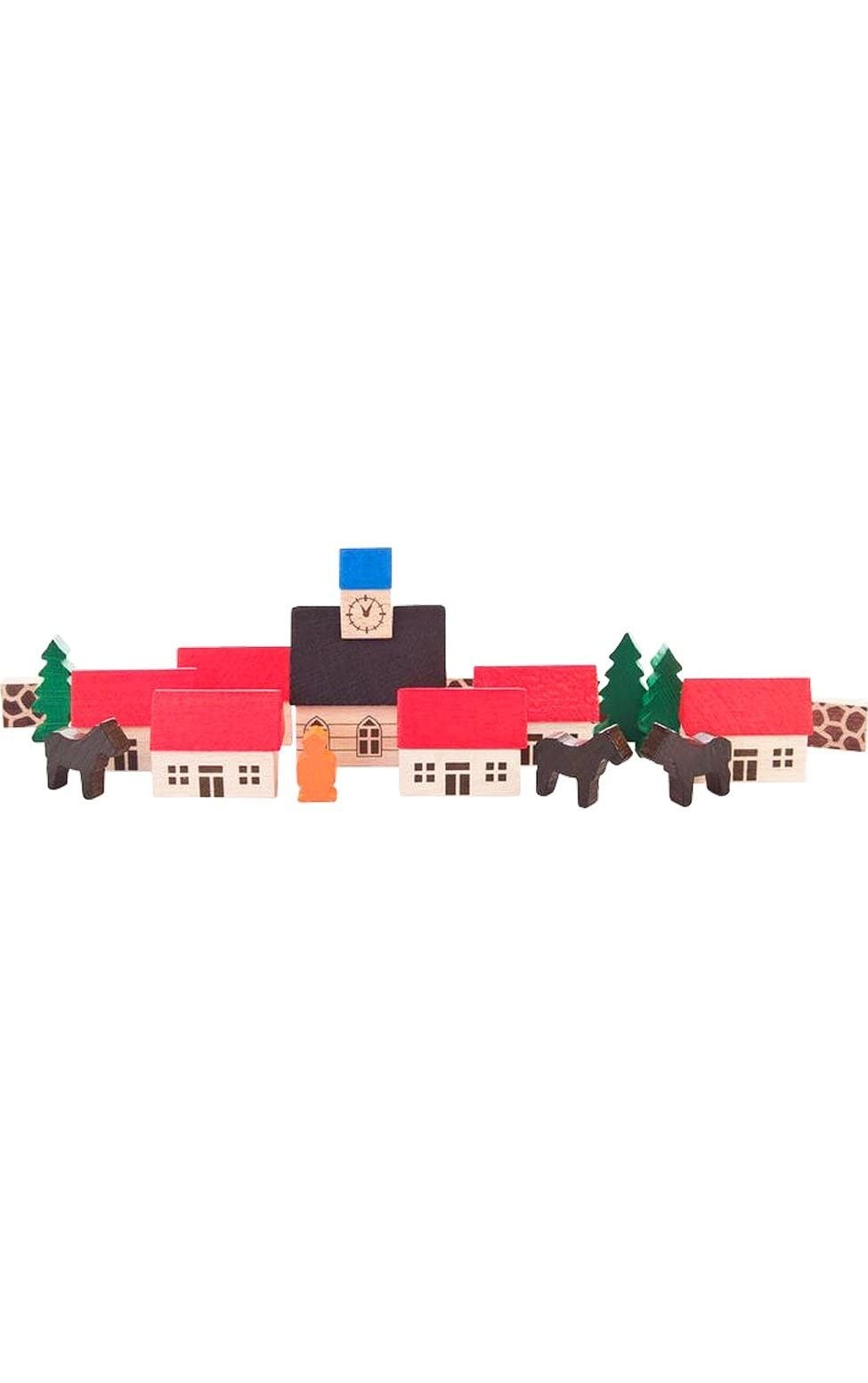 Alexander Taron 044-010 Dregeno Wooden Toy-Village with Church-3.5 Alexander Taron 044-010 Dregeno Wooden Toy-Village with Church-3.5