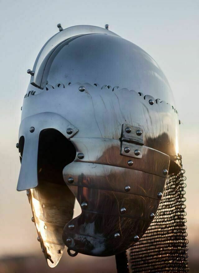 18GA Steel Medieval Knight Roman Helmet Warrior Viking Nasal Type Helmet