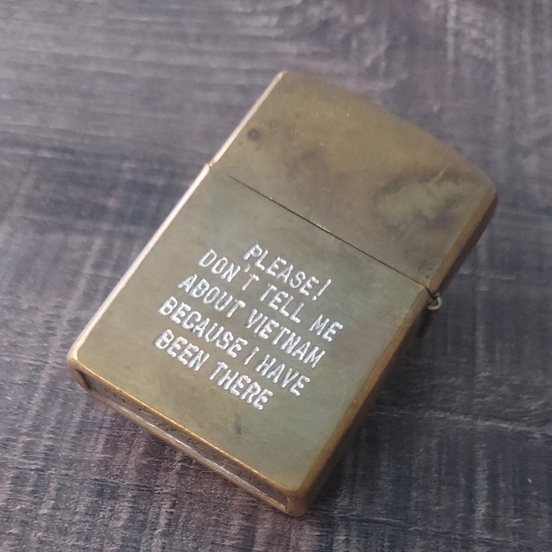 Vintage 1968-1969 ZIPPO Vietnam War Saigon Skull Airborne Lighter