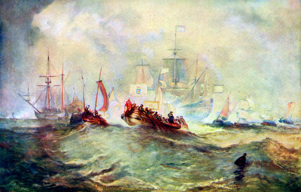 The Landing of William of Orange at Torbay, 1688\', c1920 Old Photo