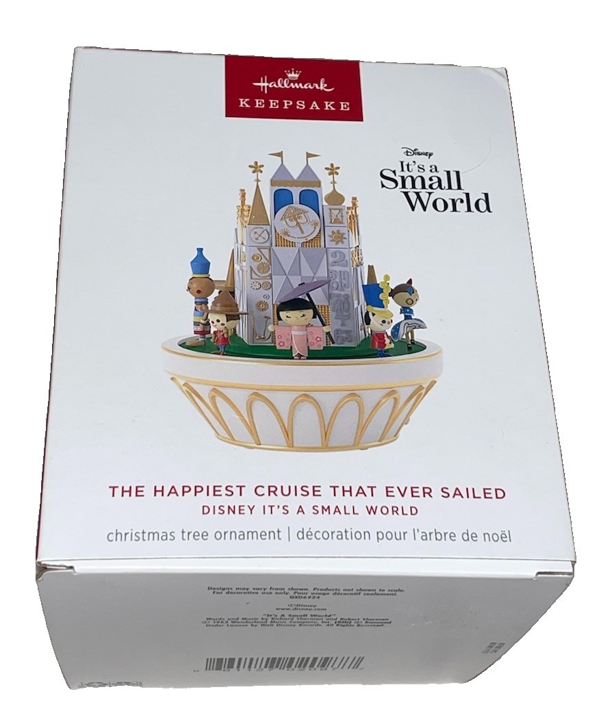 NEW Hallmark Keepsake 2024 Disney It\'s A Small World Sound Motion Ornament Inbox