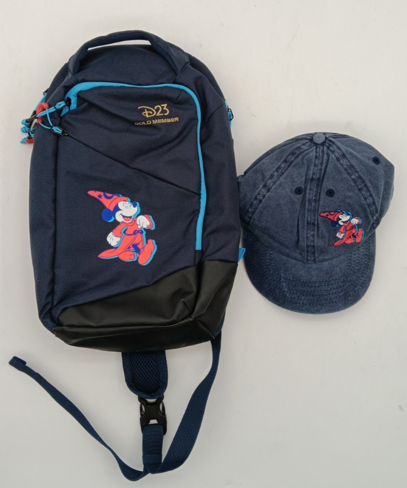 2025 D23 Gold Member Mini Crossbody Backpack with Hat & Membership Kit