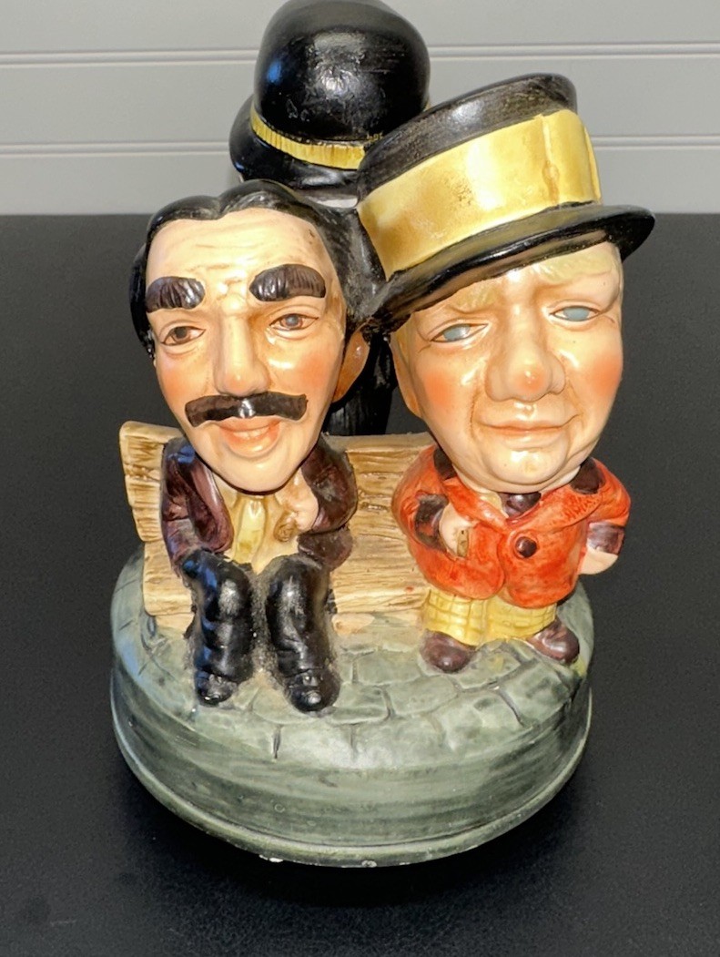 Vintage Charlie Chaplin, WC Fields, Groucho Marx Rotating Music Box