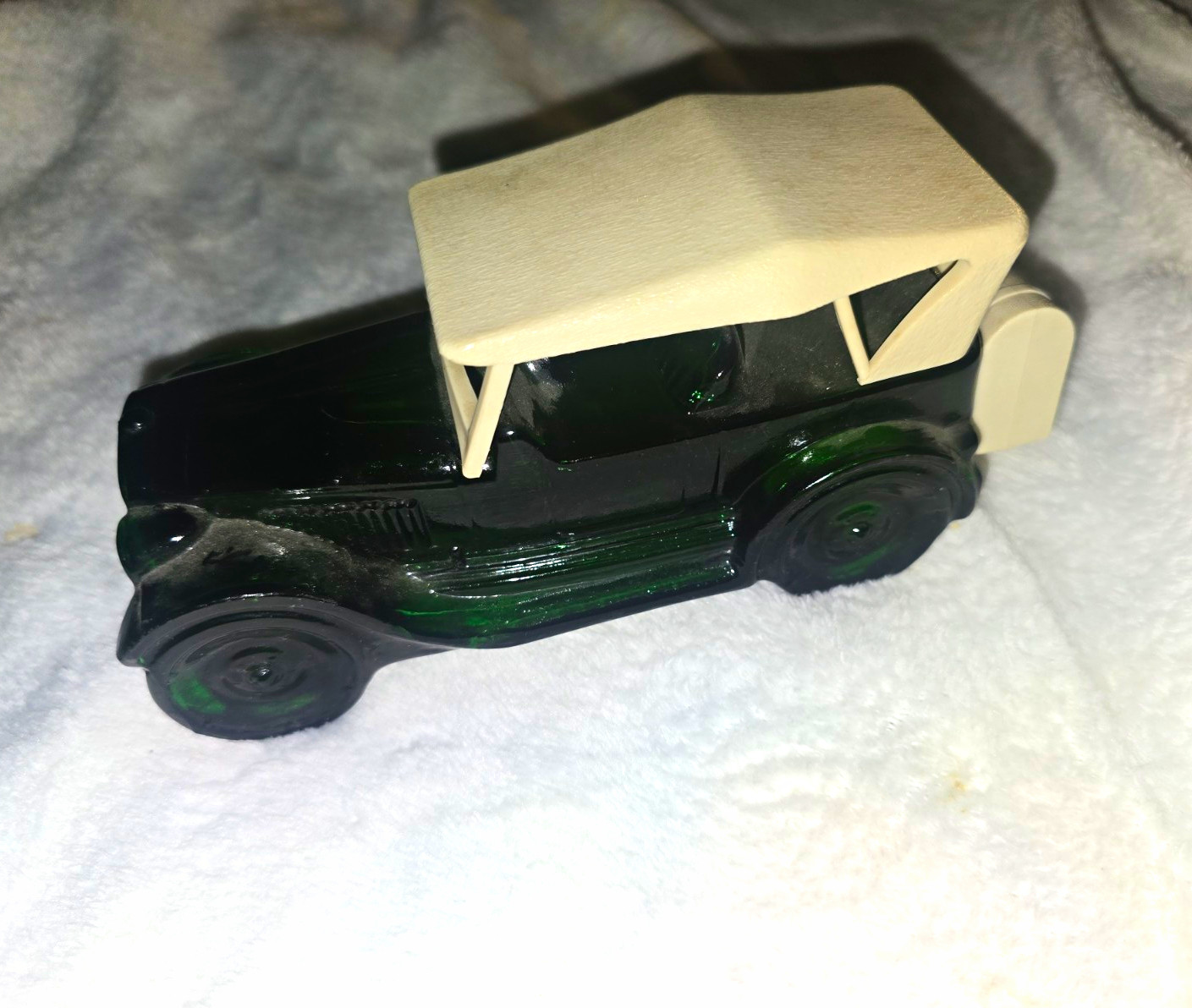 Avon Maxwell Deep Woods After Shave 6 fl oz Green Glass Car Bottle