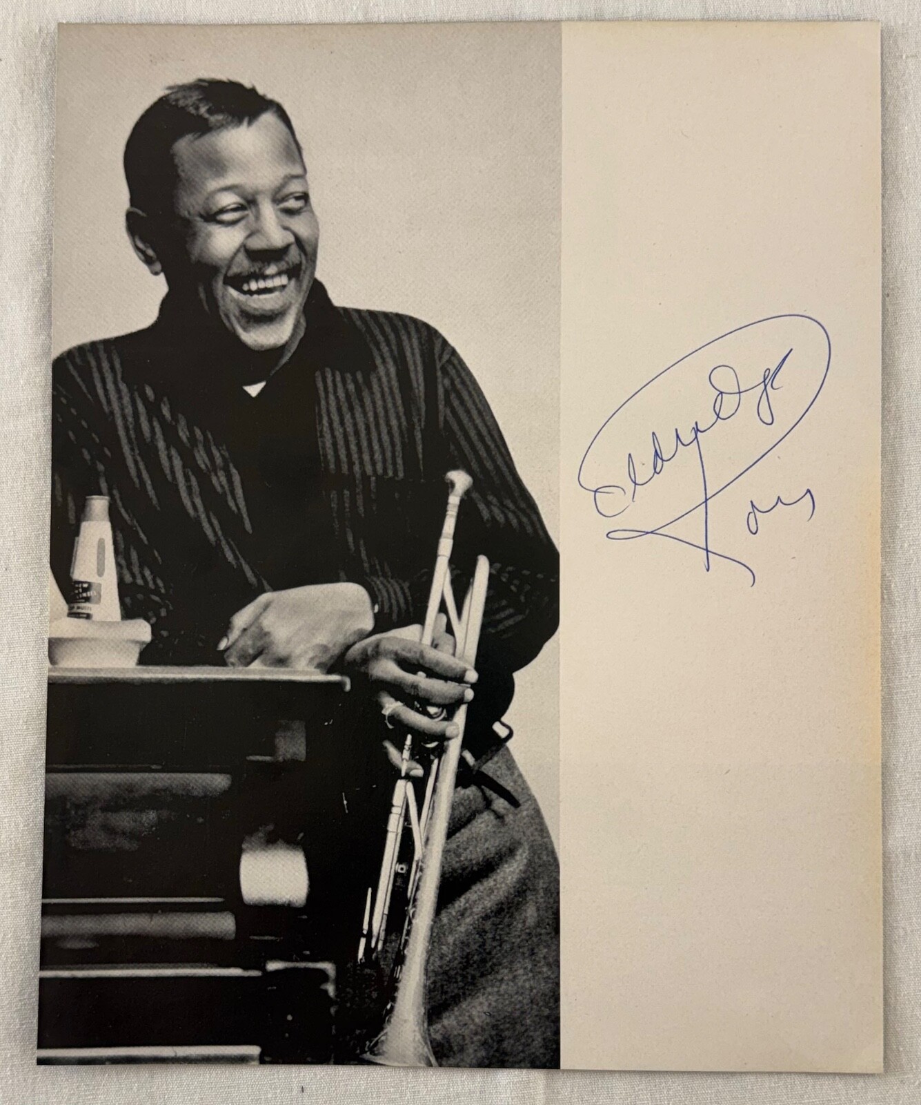 Very Rare, Orig Autograph Roy Eldridge (circa 1970), Hand Signed & Certified