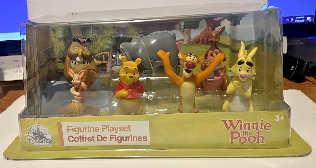 DISNEY WINNIE THE POOH FIGURE SET 7 WINNIE & FRIENDS NEW 