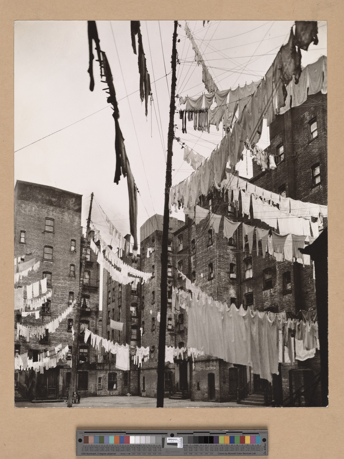 Berenice Abbott Vintage 1930s NYC Laundry Tenement Photo Reprint Wall Art