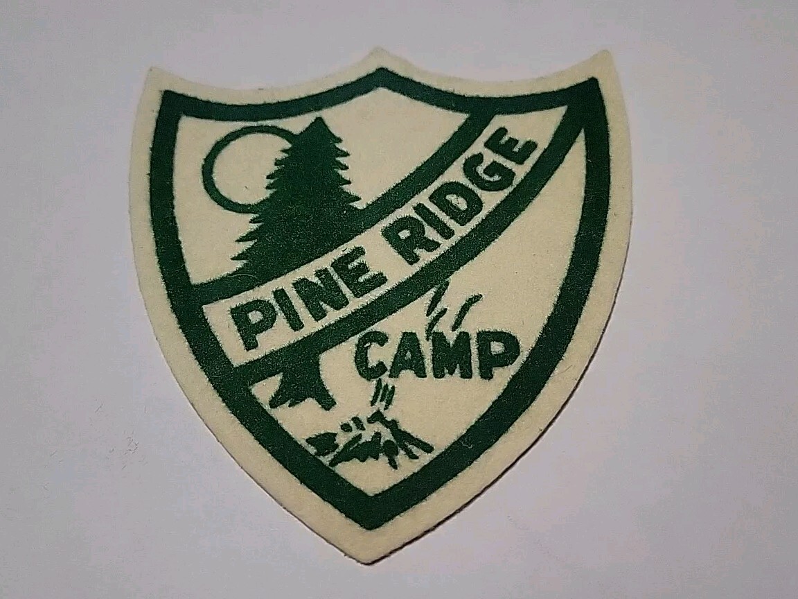 1950s Vintage Pine Ridge YMCA  Camp Lisbon East Liverpool Ohio Felt Patch 