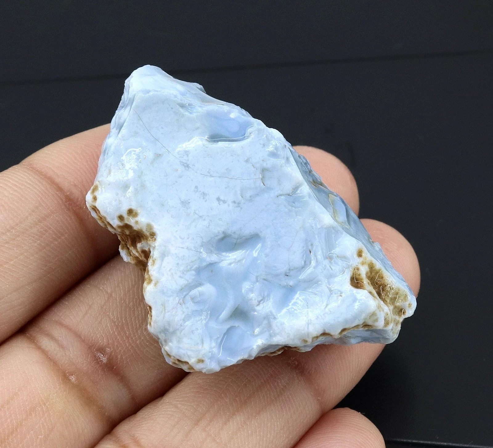Untreated 130 Ct. Natural Certified Sky Blue Australian Opal Rough Gemstone