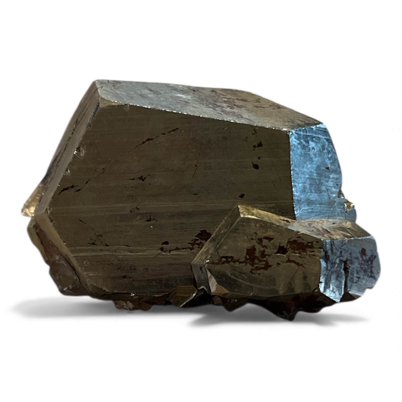 Large Natural Pyrite Crystal Specimen – Metallic Luster 338 Grams