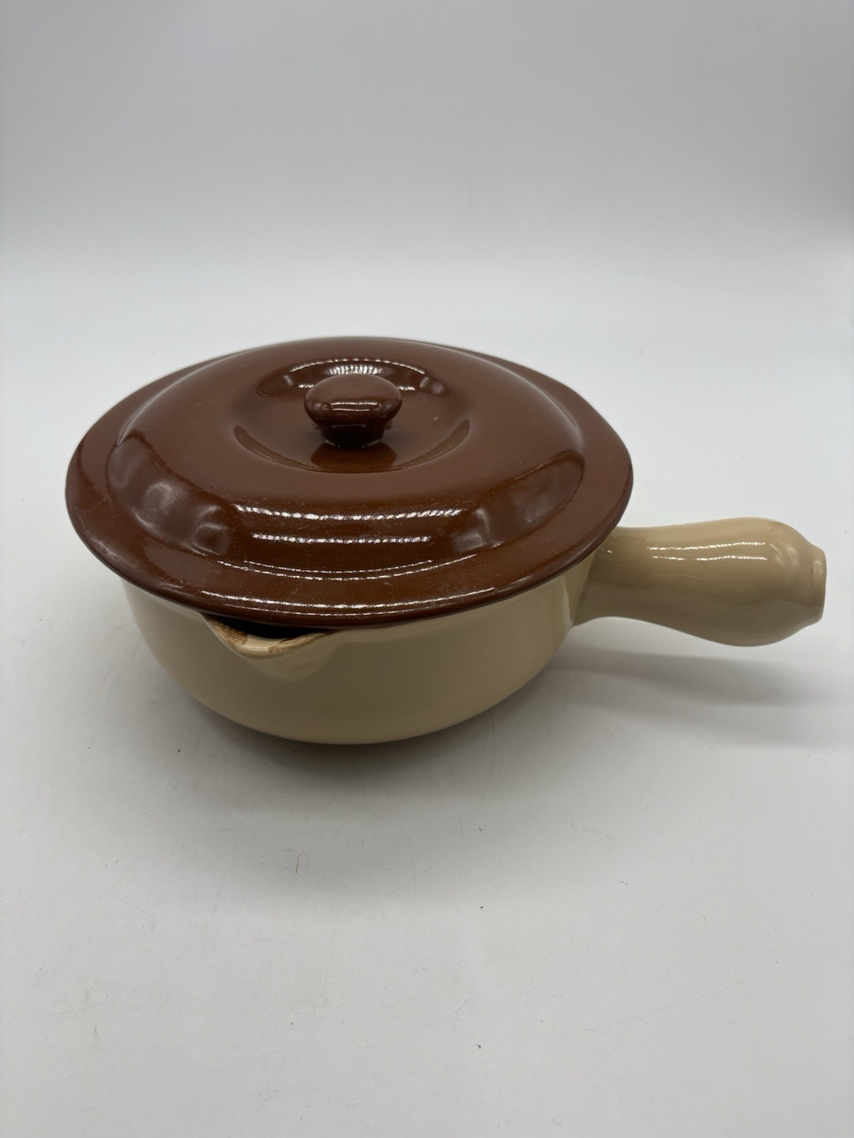 Shenango Pottery Handled Bean Soup Pot Casserole Dish with Lid