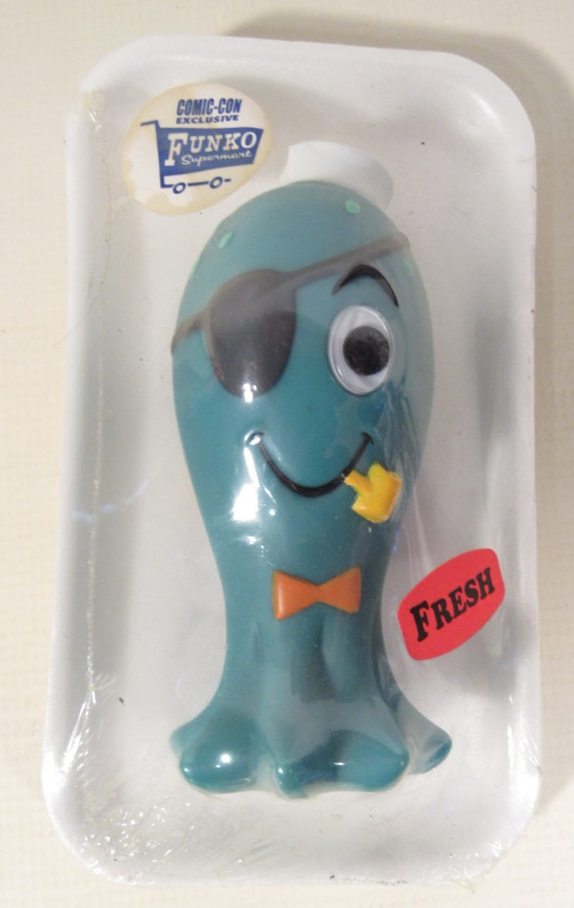 RARE 2004 SDCC Funko Spastik Plastik Pulpo Freezer Pack Blue Squid Figure LE48