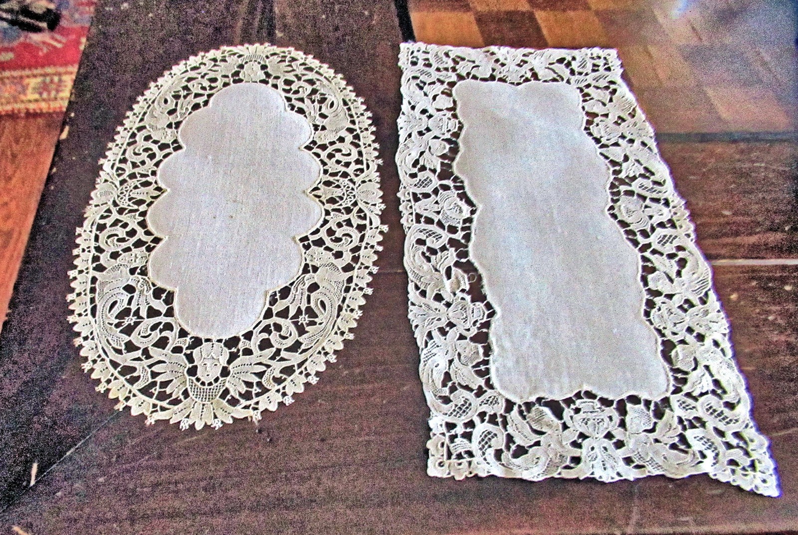 2 Vtg Doilies 11