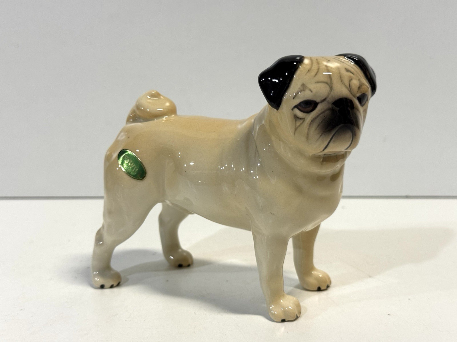 Beswick England CH Cutmil Cupie Pug Figurine Hand Painted Porcelain Dog 5\ Beswick England CH Cutmil Cupie Pug Figurine Hand Painted Porcelain Dog 5\