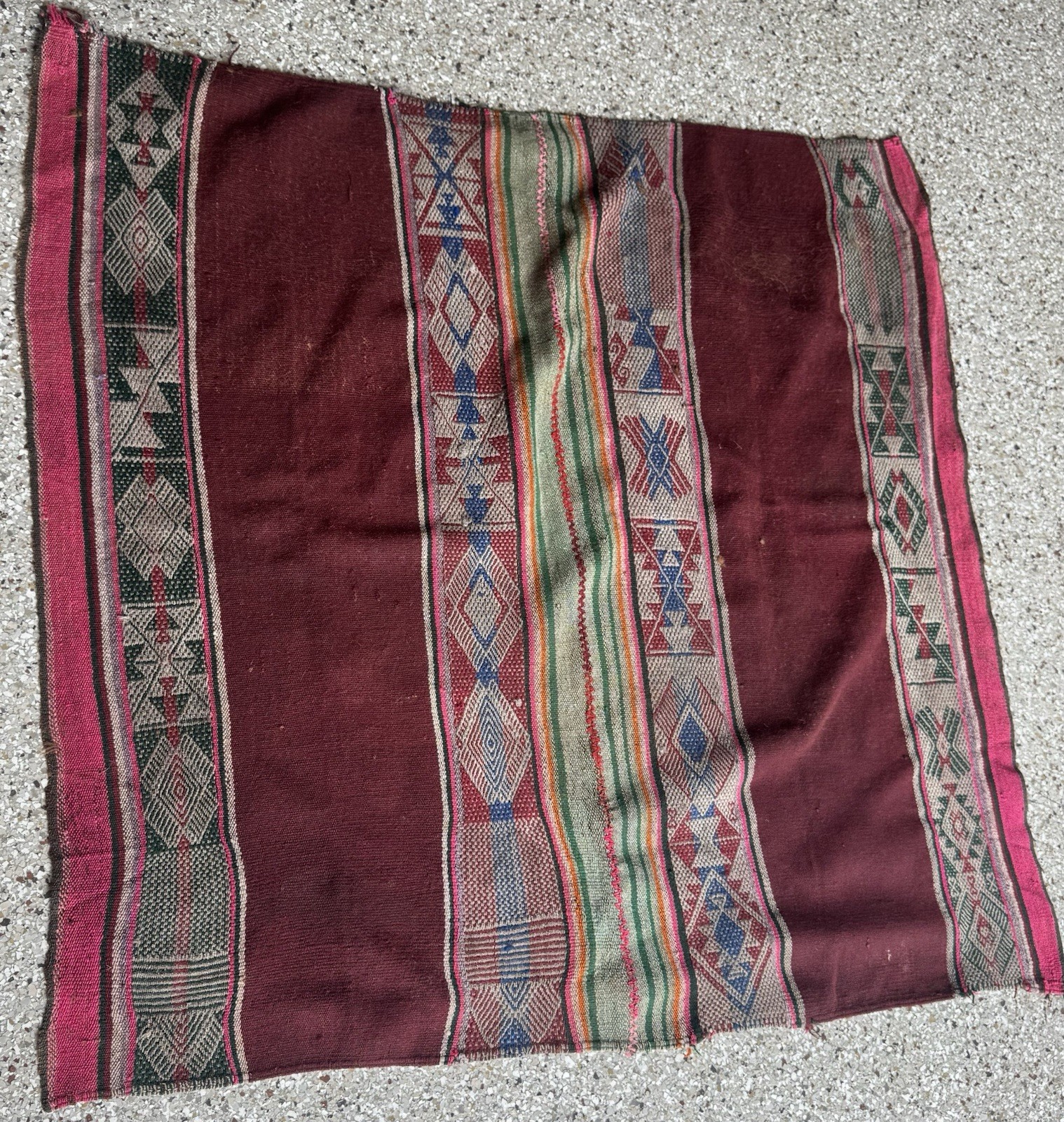 Aguayo Manta Bolivian Handwoven Andean Wool Textile Indigenous Tribal Vintage Aguayo Manta Bolivian Handwoven Andean Wool Textile Indigenous Tribal Vintage