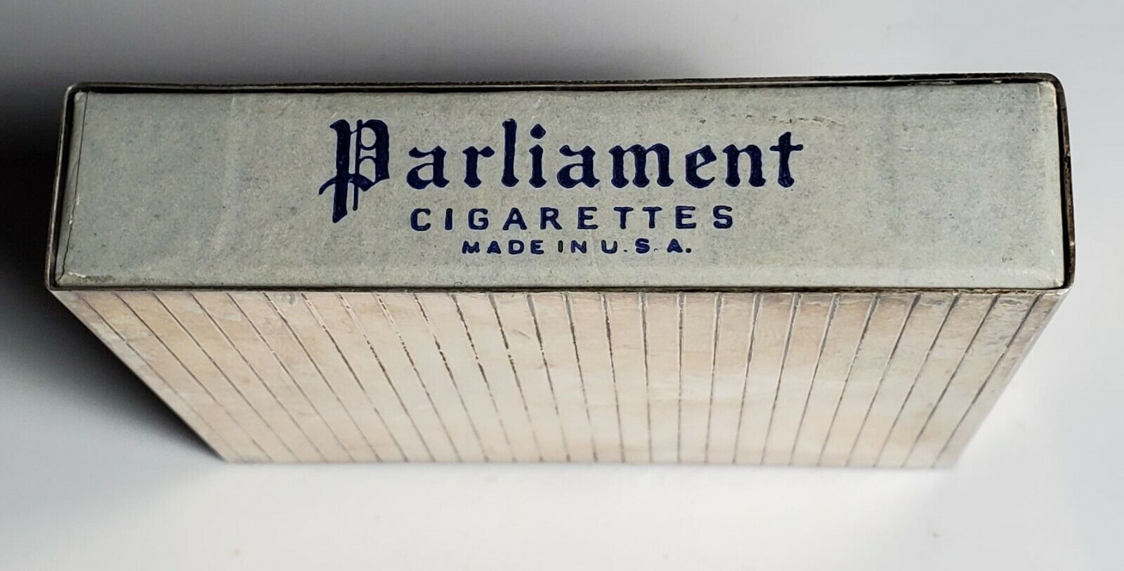 Estate Sterling Silver Thomae Co Parliament Cigarette Pack Holder / Trim-Unusual