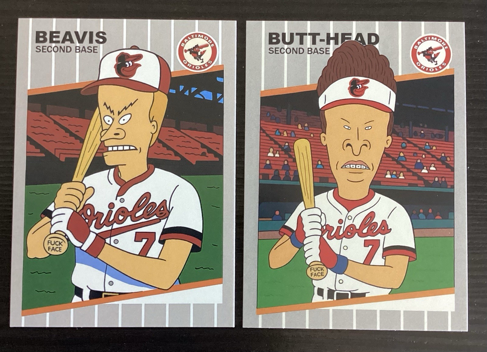 BEAVIS and BUTT-HEAD Trading Cards - FF On Bat Knob BEAVIS and BUTT-HEAD Trading Cards - FF On Bat Knob