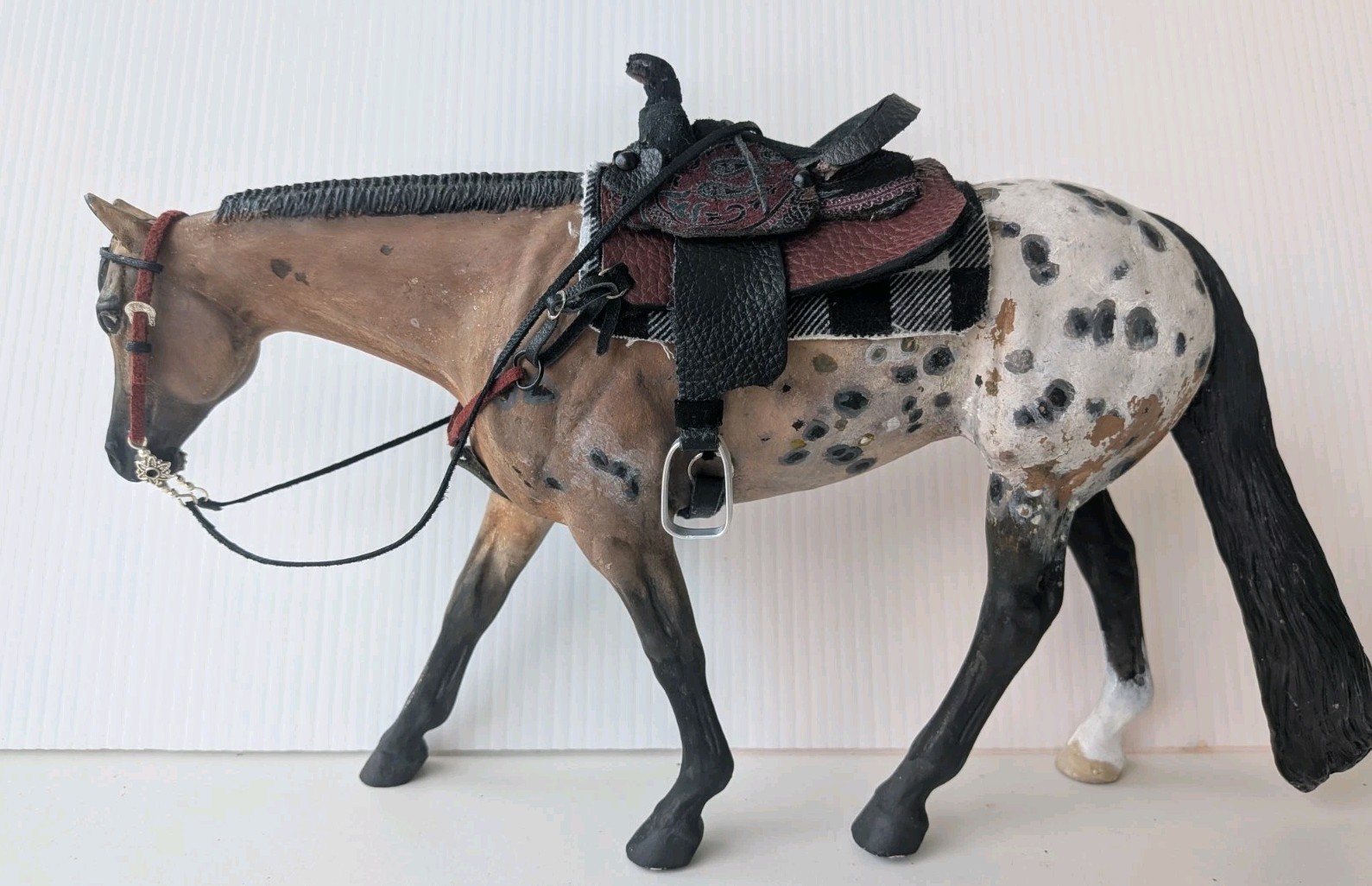 Breyer Custom Hand Made Traditional Western Saddle Set Pterer Stone PSQ OOAK NEW