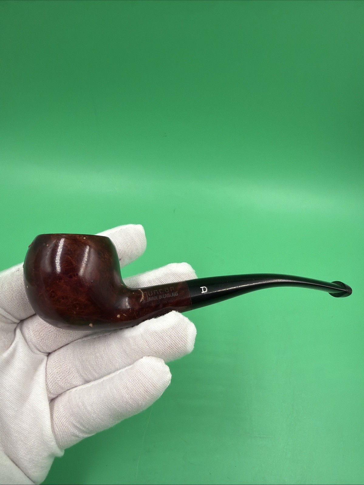 Vintage NOS Collectible Duncan Made In England Smoking Pipe Unused Real Briar