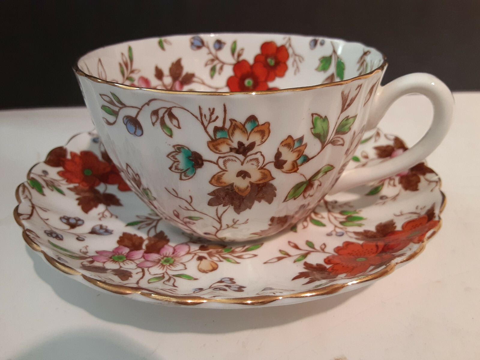 Vintage Samuel Radfords Bone China “ The Gatineau” Porcelain Cup and Saucer L👀k