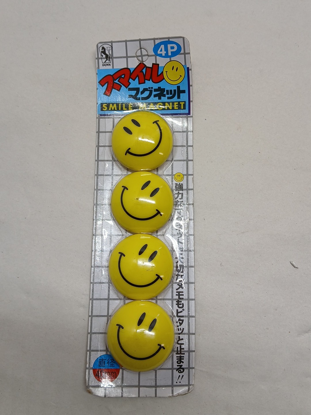 Very Rare Vintage Japenese Smile Magnets From Japan Only Release By Pony Co.