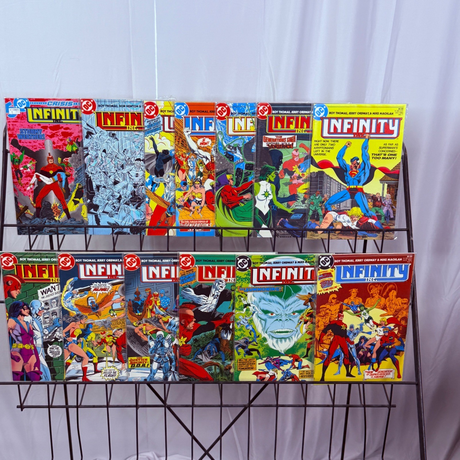 DC Infinity Inc 1-12 20 Lot Crisis crossover 1984 Roy Thomas Jerry Ordway
