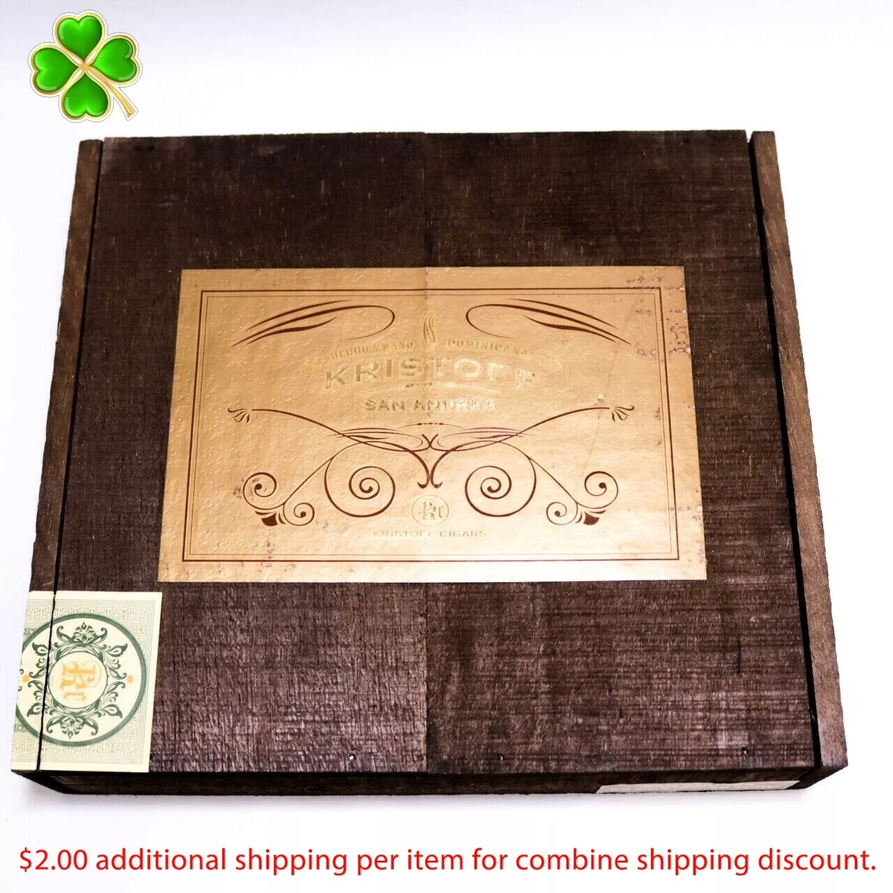 Kristoff San Andres Box Press Toro Empty Wood Cigar Box 9\