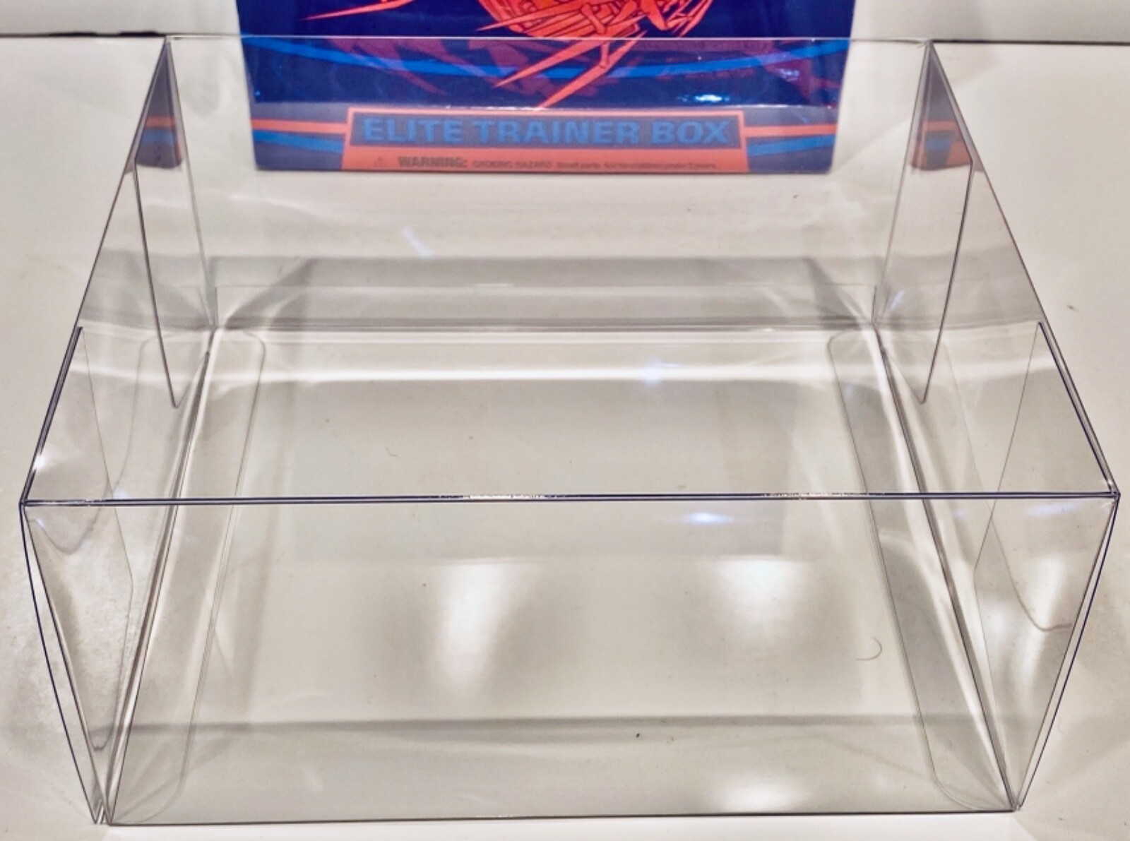 4 Box Protectors For POKEMON ELITE TRAINER Boxes   ETB Clear Display Cases 