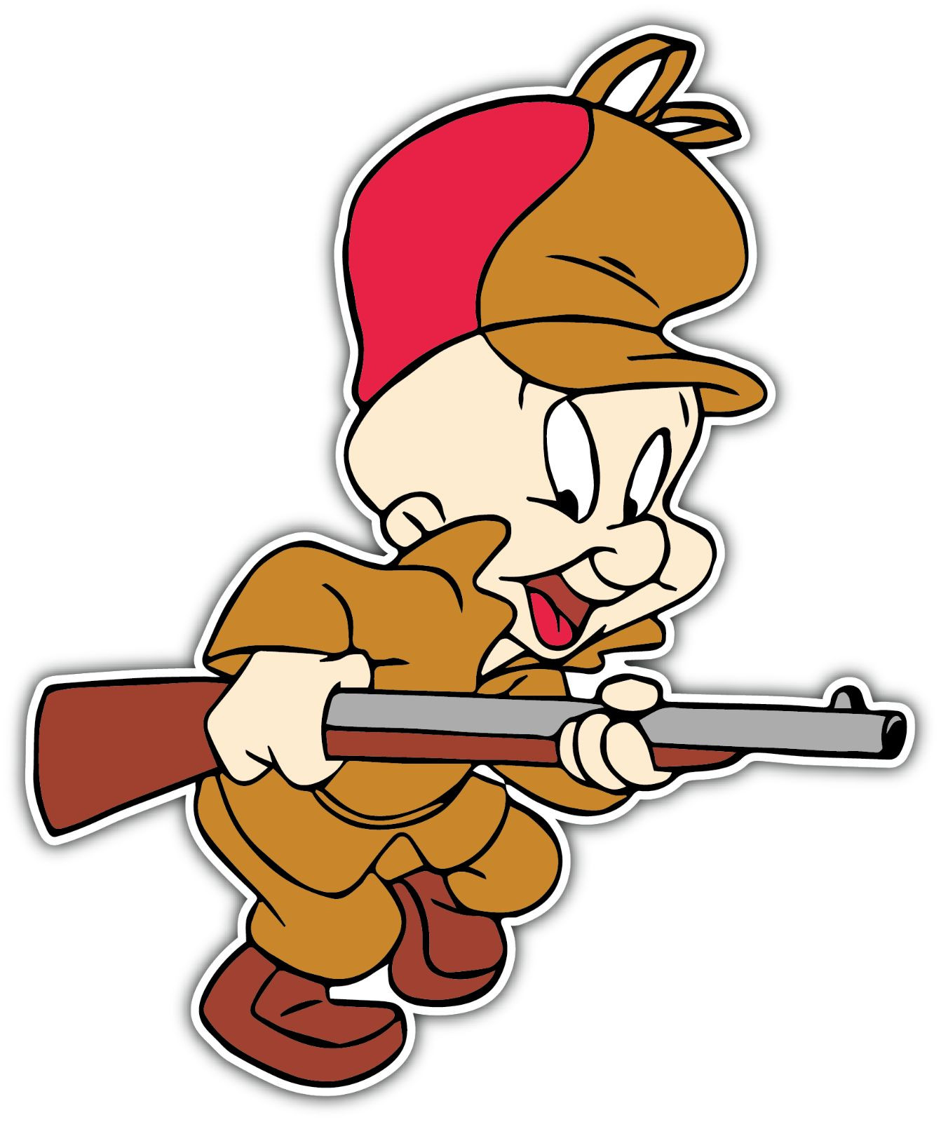 Elmer Fudd Bugs Bunny Kids Cartoon Car Bumper Window Locker Sticker Decal 4\