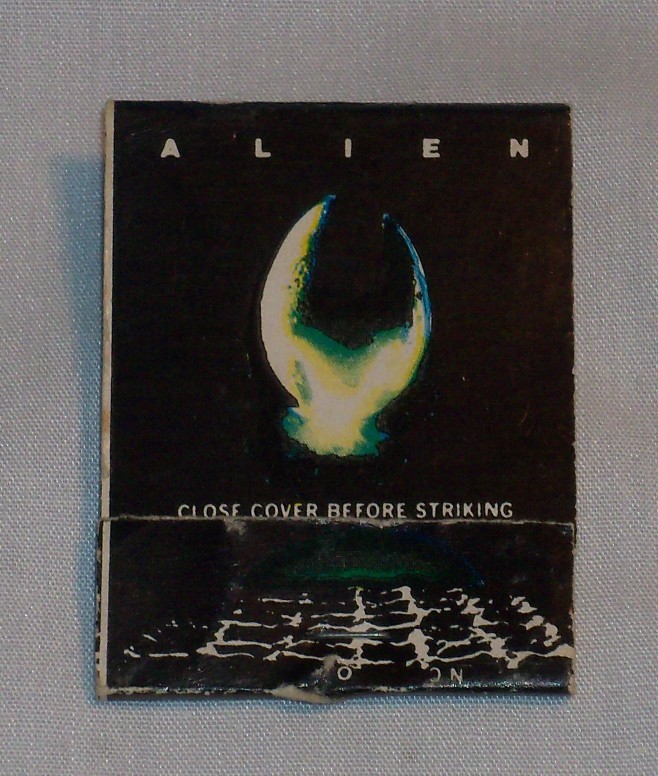1979 ALIEN Movie Matchbook Giveaway Kenner PROMETHEUS Ridley Scott Covenant 1979 ALIEN Movie Matchbook Giveaway Kenner PROMETHEUS Ridley Scott Covenant