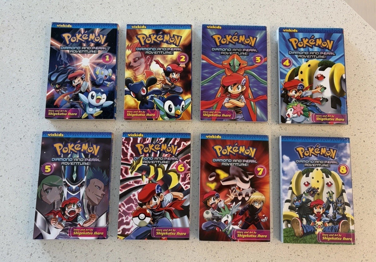 Pokemon Diamond Pearl Adventure Manga Vol 1-8 Complete Set Shigekatsu Ihara VIZ Pokemon Diamond Pearl Adventure Manga Vol 1-8 Complete Set Shigekatsu Ihara VIZ