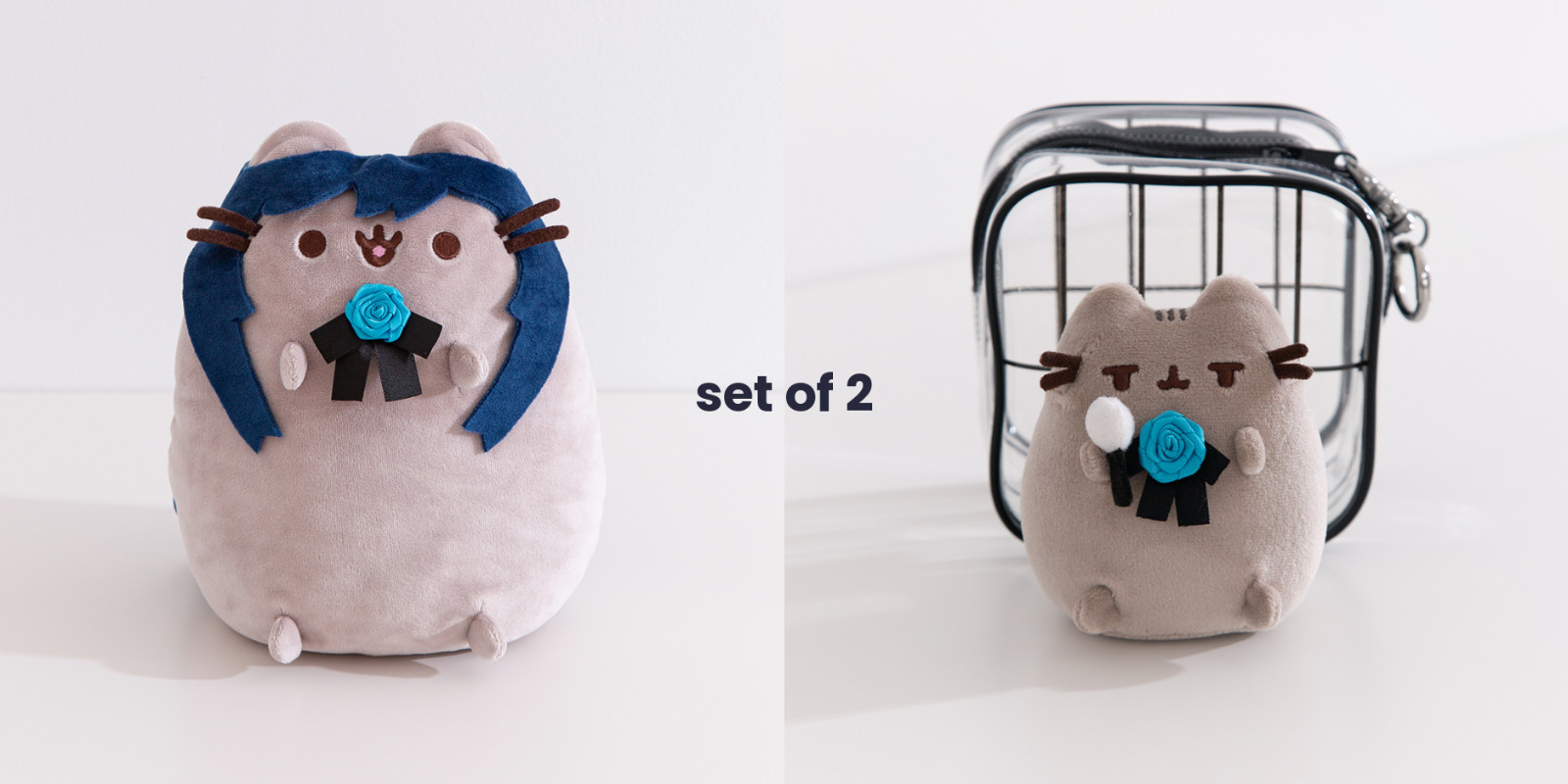 PSL Ado x Pusheen Plush Bag Keychain & Plush Toy 2-Piece Set