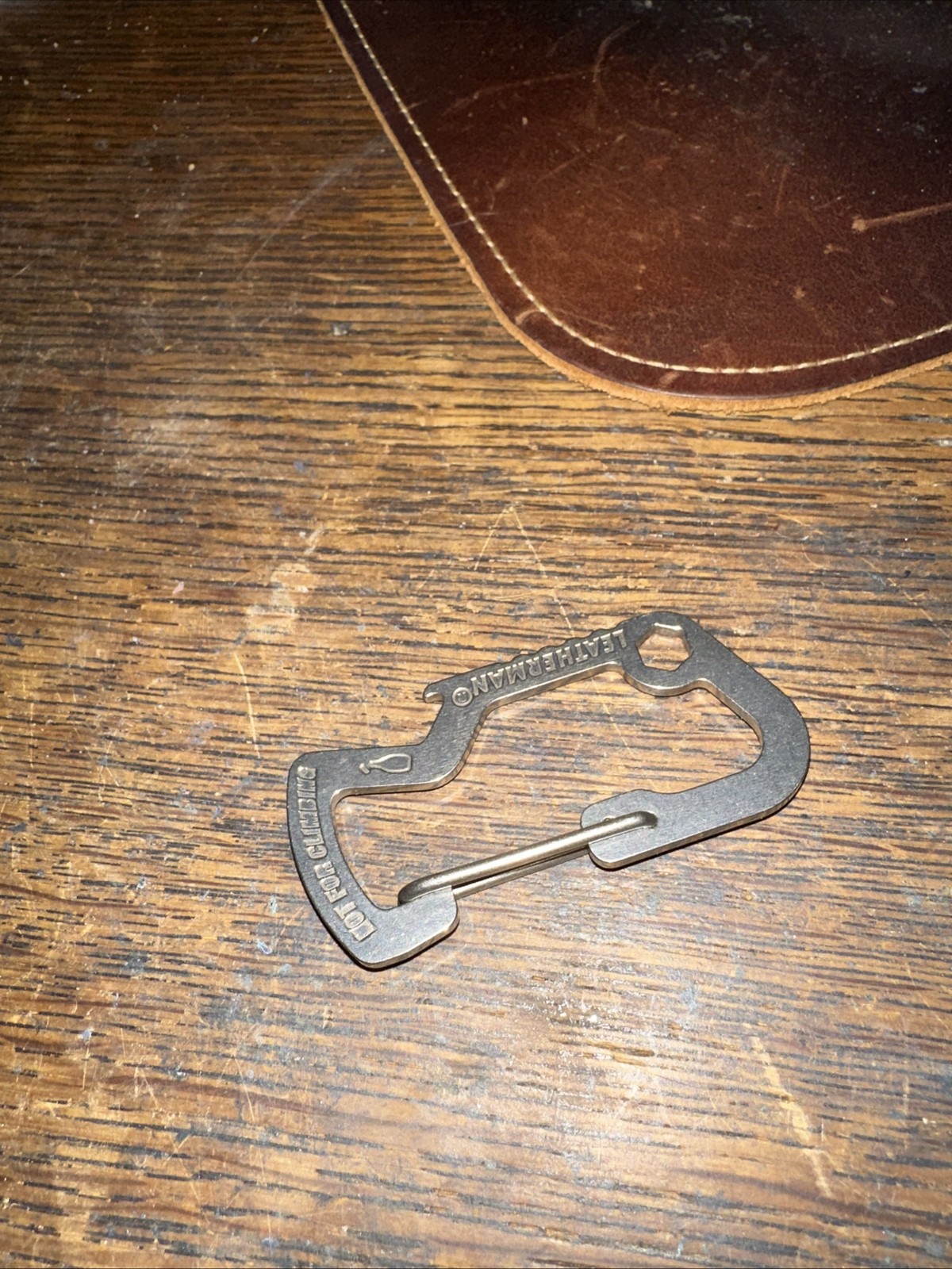 Leatherman Carabiner Accessory Clip with Bottle Opener & Hex Wrench