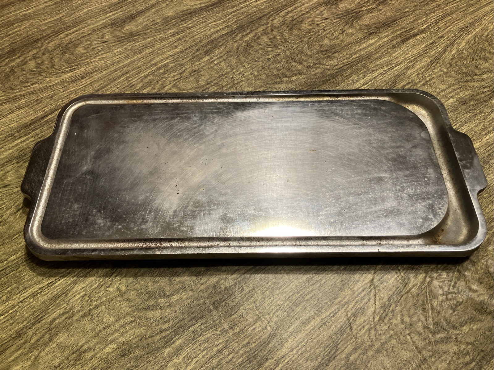 RARE HEAVY DUTY VINTAGE TAPPAN STOVETOP CAST IRON COOKING GRIDDLE PLATE COOK TOP