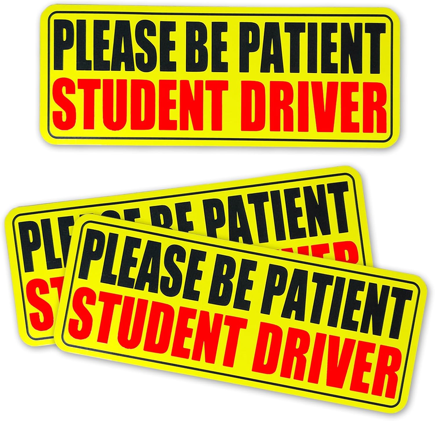 3Pcs Student Drive Magnet for Car, Please Be Patient Student Driver, New Sticker