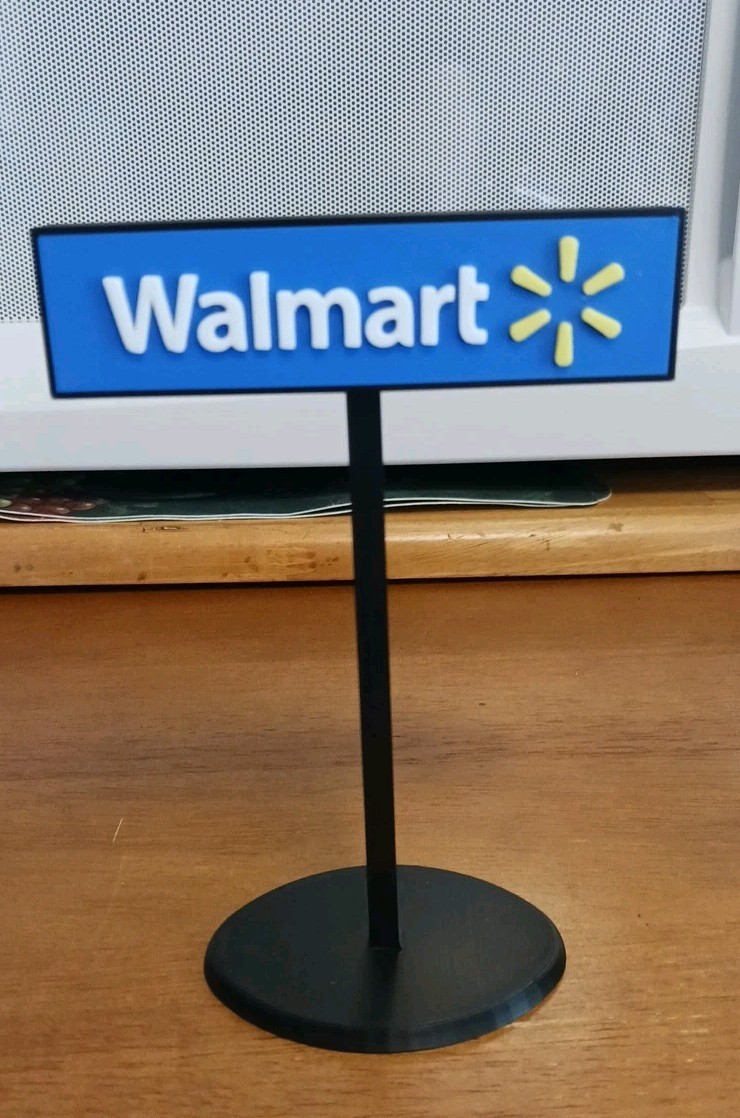 Walmart Store Sign Miniature Display Diorama  6