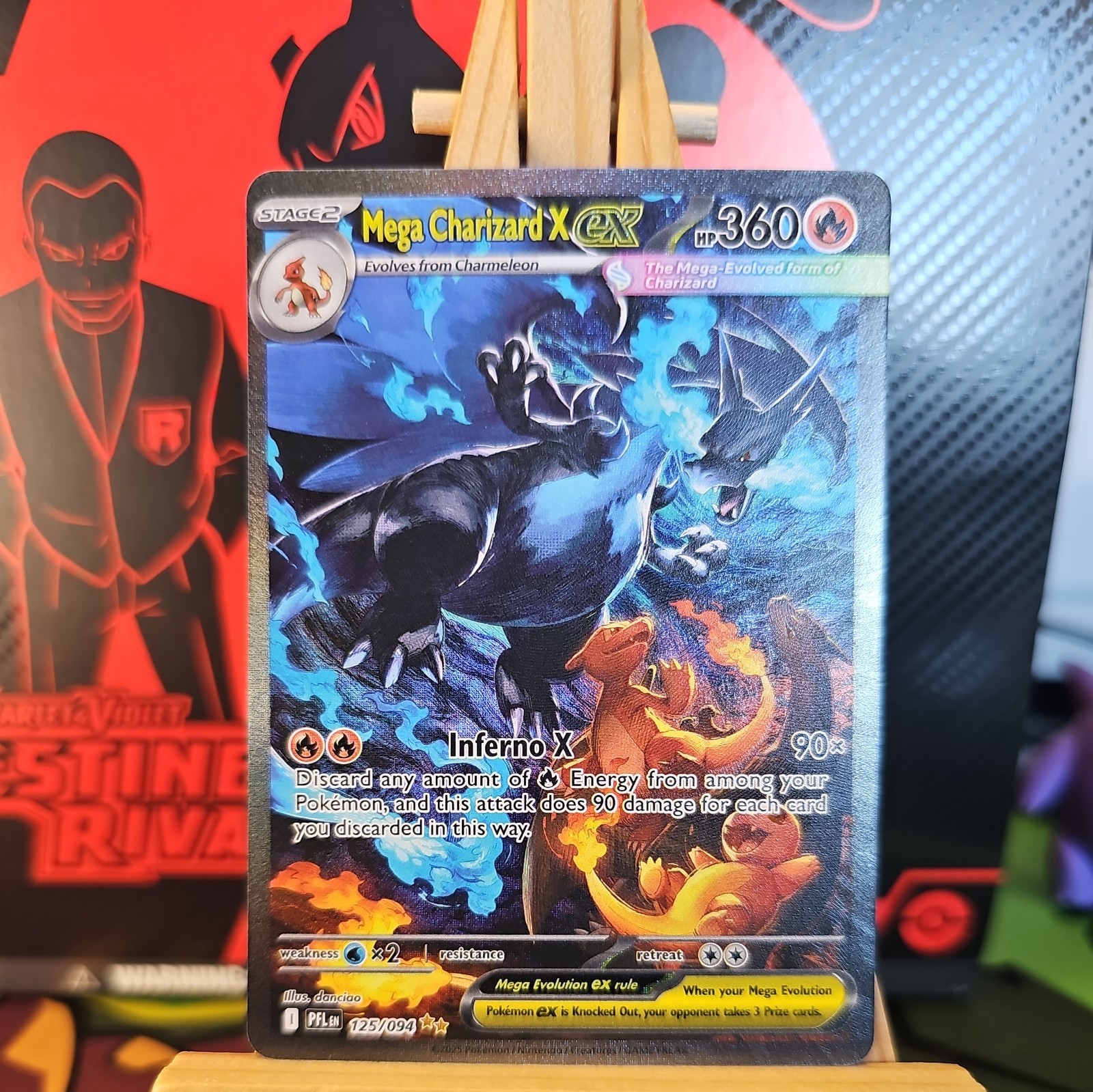 Pokémon TCG Mega Charizard X EX 125/094 Phantasmal Flames SIR 