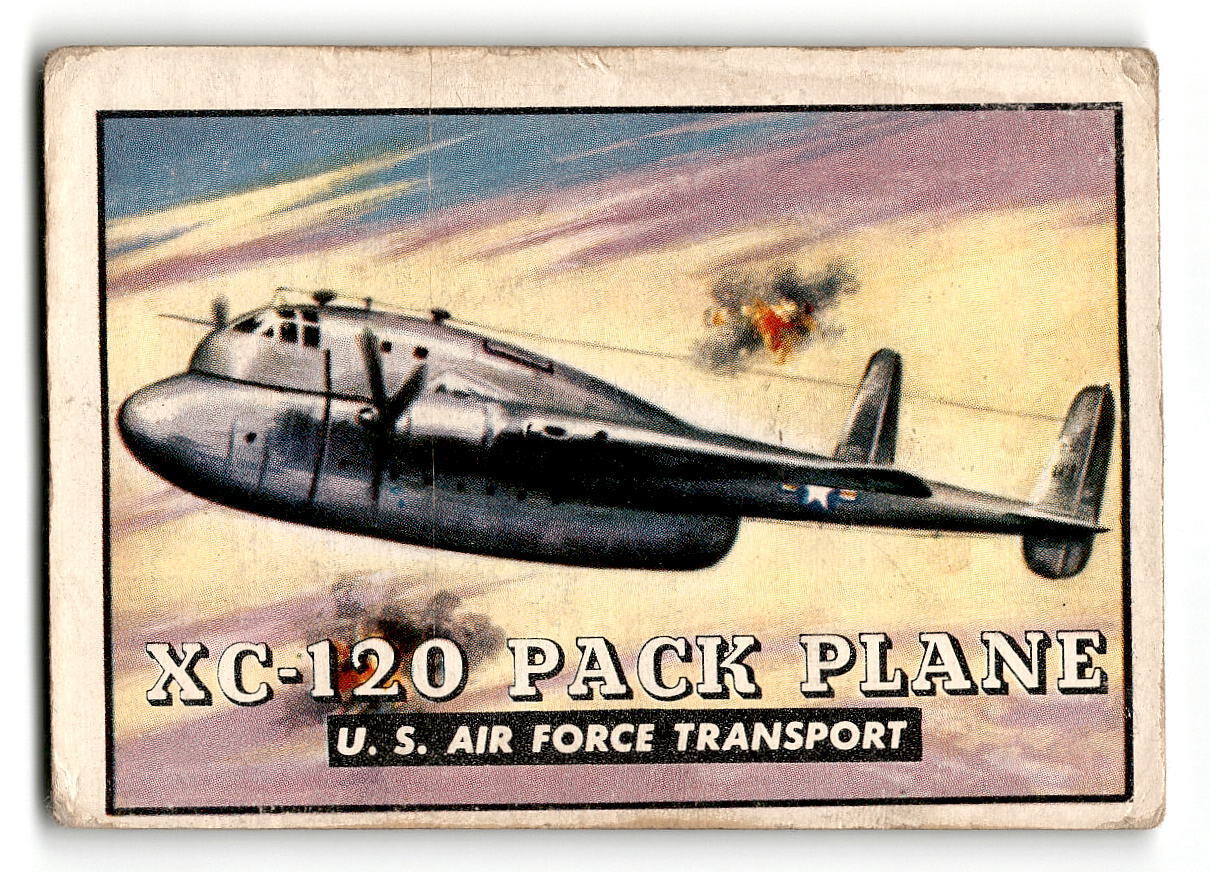 1952 Topps Wings #3 XC-120 Pack Plane U.S. Air Force Transport