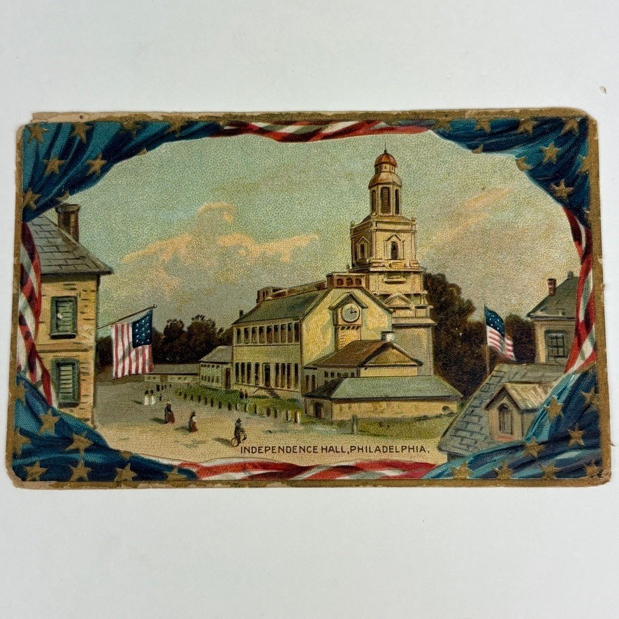 Vintage Tuck\'s Unsent Postcard Independence Hall Philadelphia PA